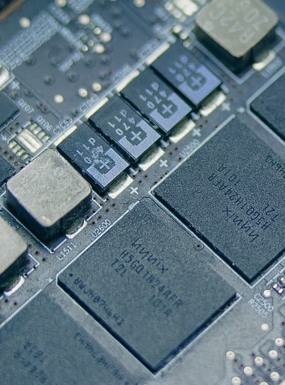 Close up computer chip