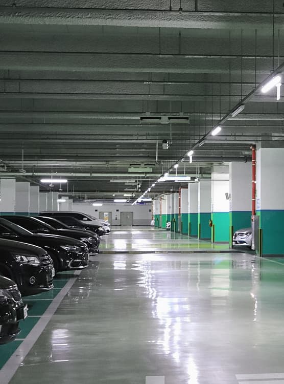 Underground parking garage